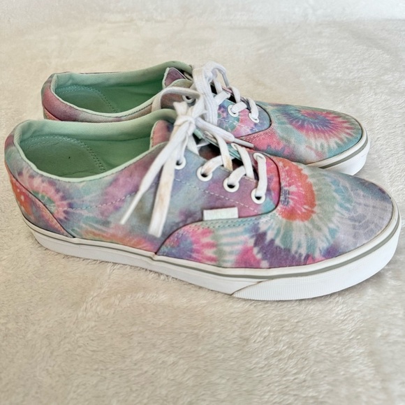 Vans Shoes - Vans Doheny Pastel Rainbow Canvas Tie-Dye Shoes
